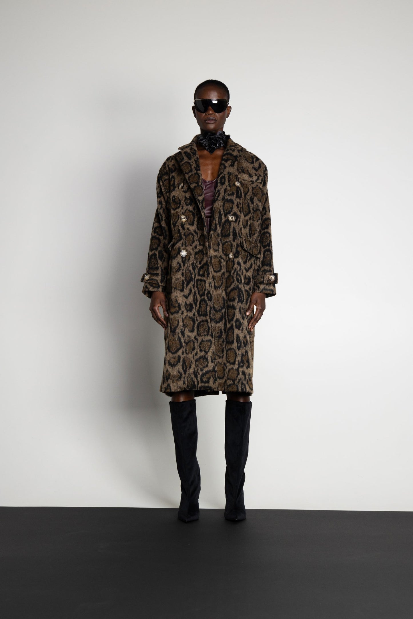 Iris Overcoat Animal Print