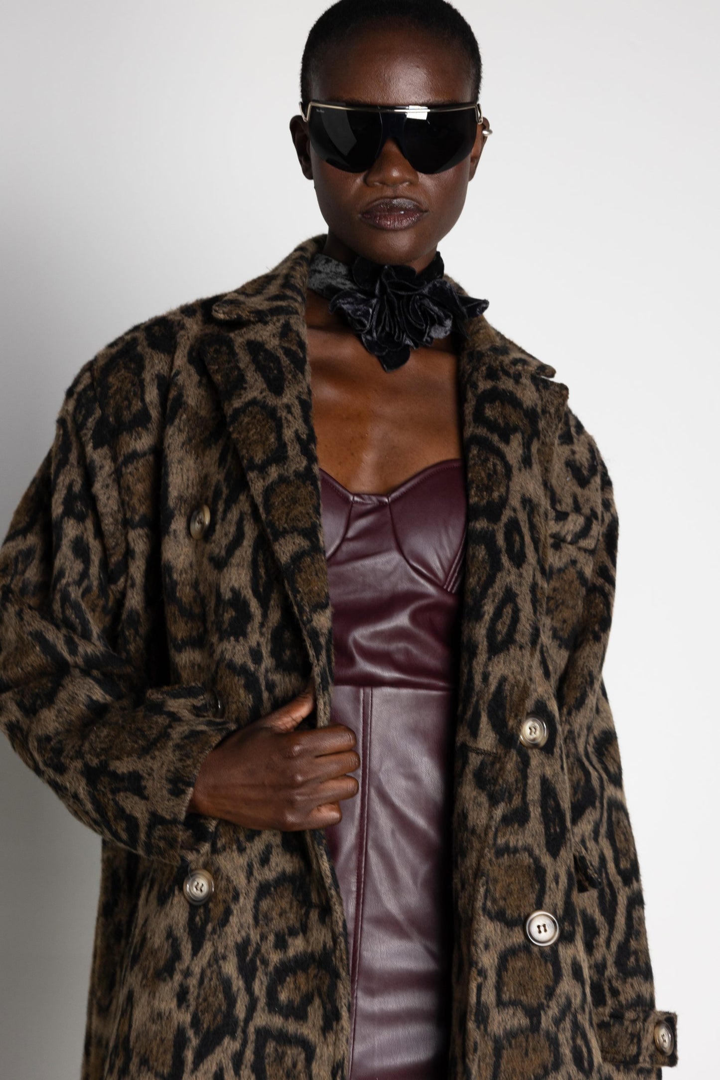 Iris Overcoat Animal Print