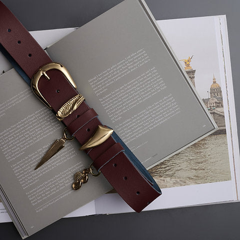 "Sensuous whisper" leather belt