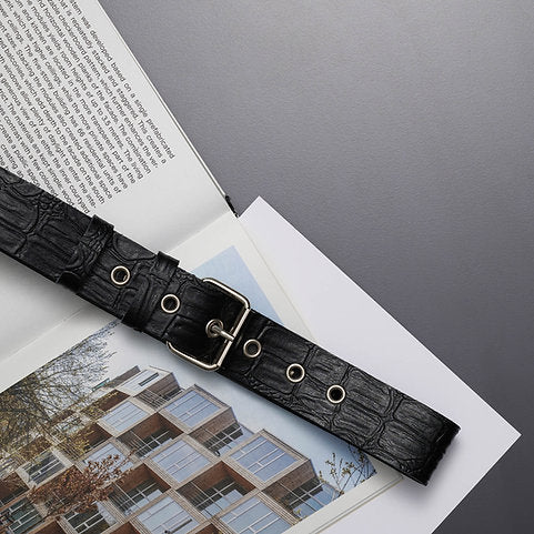 "Visions" leather belt