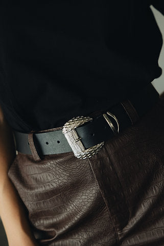 "Overjoyed" leather belt