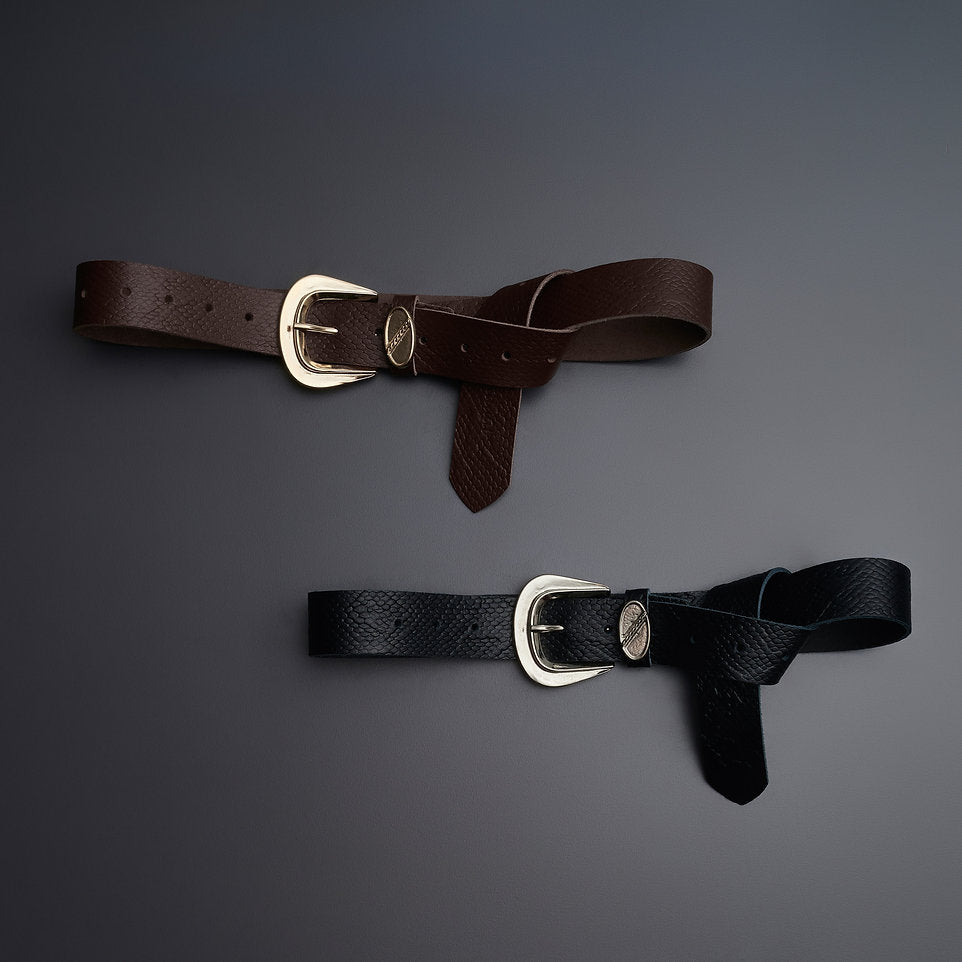 "That girl" leather belt  black