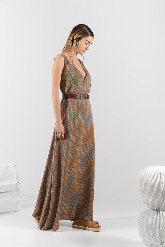 MARISSA DRESS BROWN