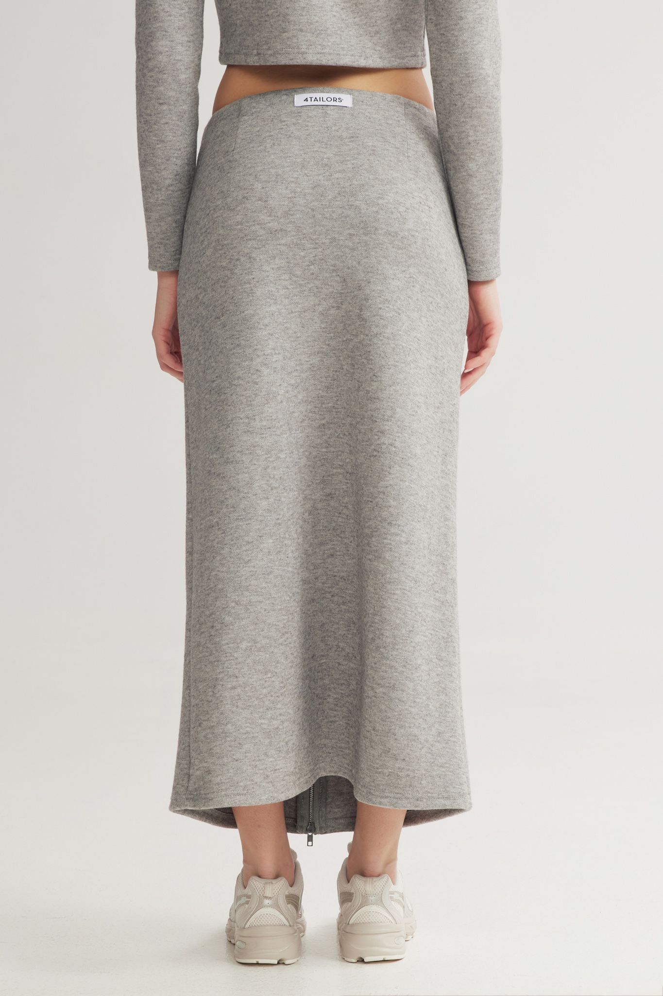 Cheeky Long Skirt Grey