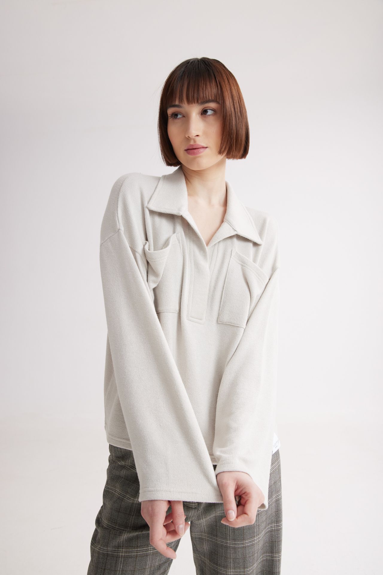 Winter Top Light Grey